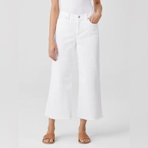 Eileen Fisher NWT White Wide Leg Organic Cotton Denim
Jean Size 10